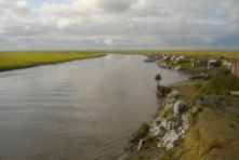 The Kashunak river, also known as a primary food source and means of transportation.